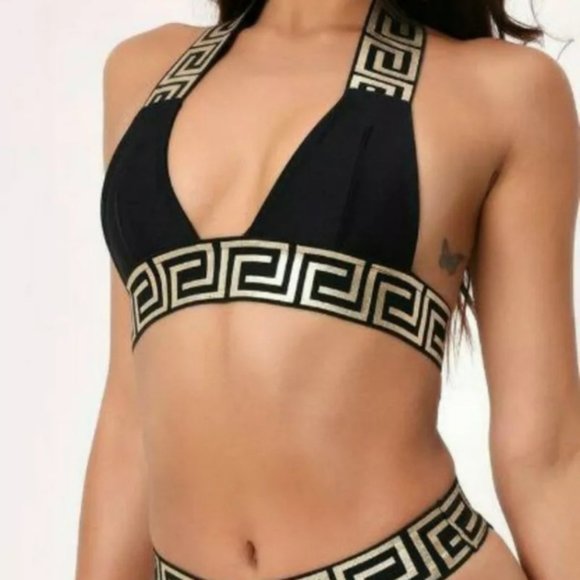 Greek Key Stylish Bikini - Picture 3 of 13